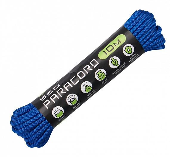 Паракорд Cord 550 10м Ultramarine blue - Фото 1 большая