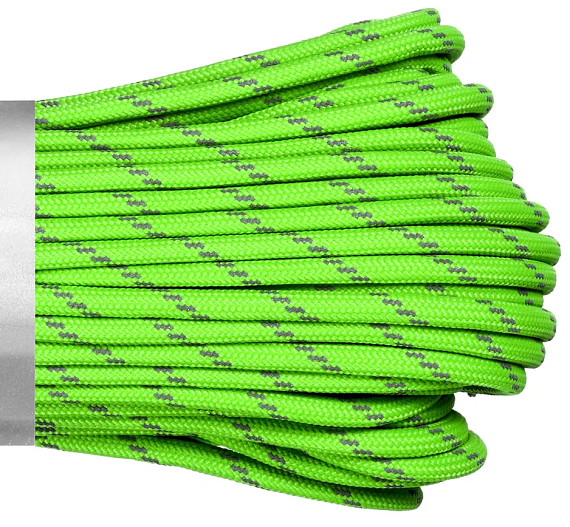 Паракорд Cord 550 10м световозвращающий Lime - Фото 2 большая