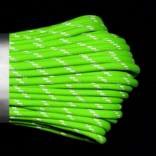Паракорд Cord 550 10м световозвращающий Lime - Фото 3 большая