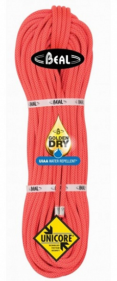 Верёвка Beal Joker Golden Dry Unicore 9,1мм/50м Orange - Фото 1 большая
