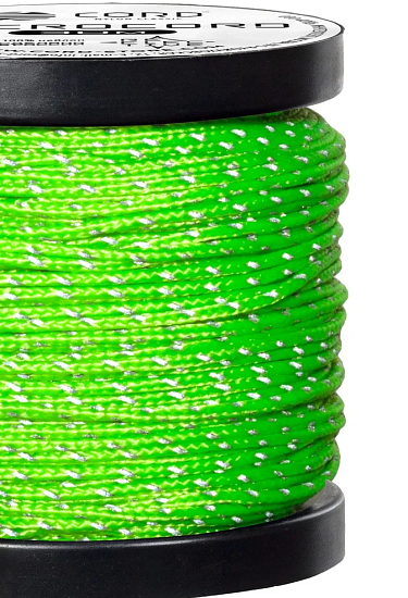 Микрокорд Cord 10м светоотражающий Neon Green - Фото 2 большая