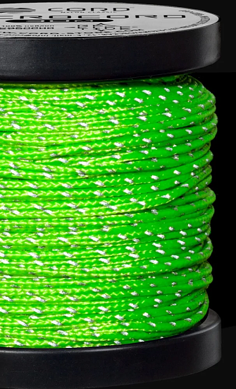 Микрокорд Cord 10м светоотражающий Neon Green - Фото 3 большая