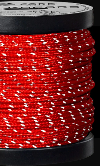 Микрокорд Cord 10м светоотражающий Red - Фото 3 большая