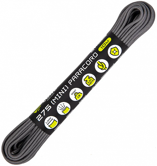 Паракорд Cord 275 Мини 10м Grey - Фото 1 большая