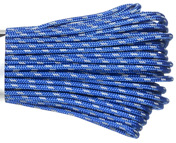 Паракорд Cord 275 Мини 30м световозвращающий Ultramarine Blue - Фото 2 большая
