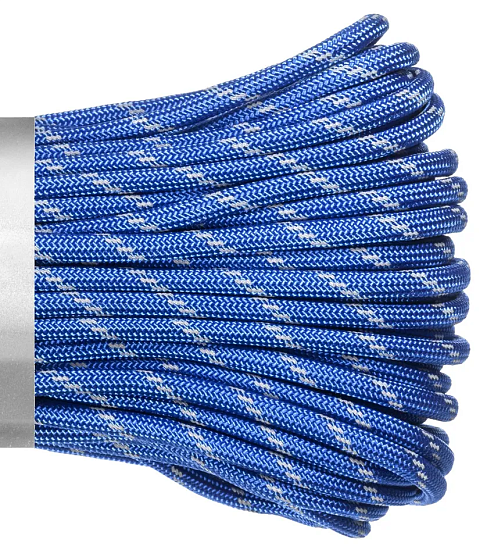 Паракорд Cord 550 10м световозвращающий Ultramarine Blue - Фото 2 большая