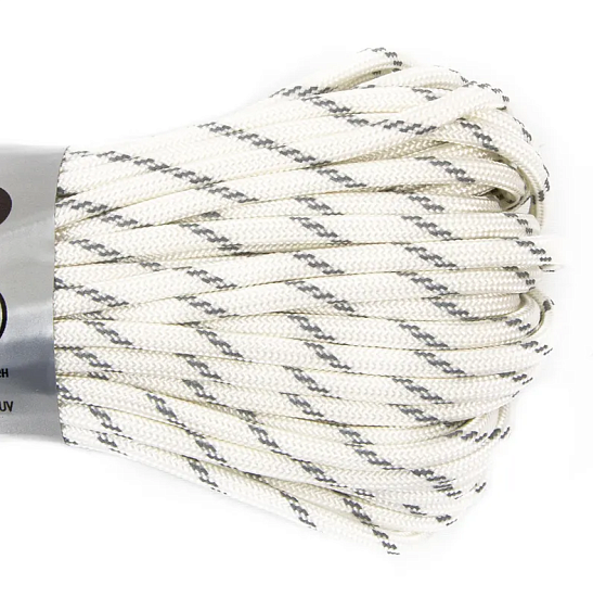 Паракорд Cord 550 10м световозвращающий White - Фото 2 большая