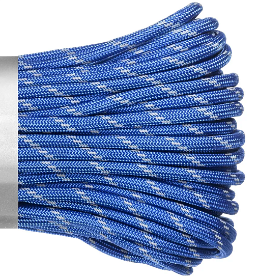 Паракорд Cord 550 30м световозвращающий Ultramarine Blue - Фото 2 большая