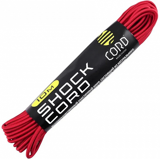 Паракорд Cord Elastic Shock (резинка) 10м Red - Фото 1 большая