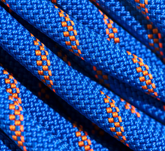 Верёвка Mammut Alpine Sender Dry 9мм/60м Ice/Sunrise - Фото 3 большая