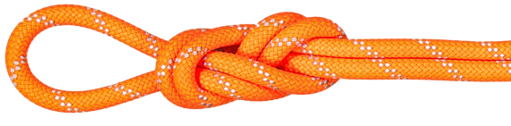 Верёвка Mammut Alpine Dry 9,5мм/60м Vibrant Orange/Zen - Фото 1 большая