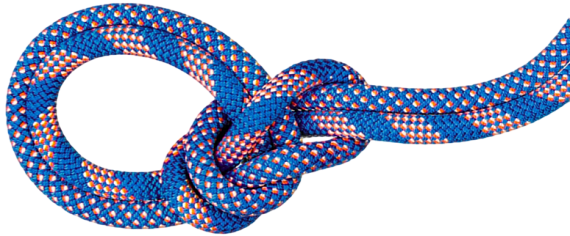 Верёвка Mammut Crag Classic Duodess 9,5мм/70м Carribean Blue/White - Фото 1 большая