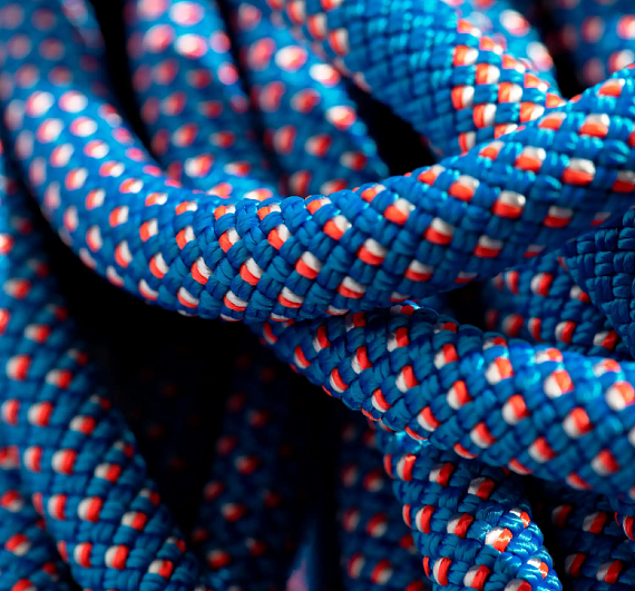 Верёвка Mammut Crag Classic Duodess 9,5мм/70м Carribean Blue/White - Фото 4 большая