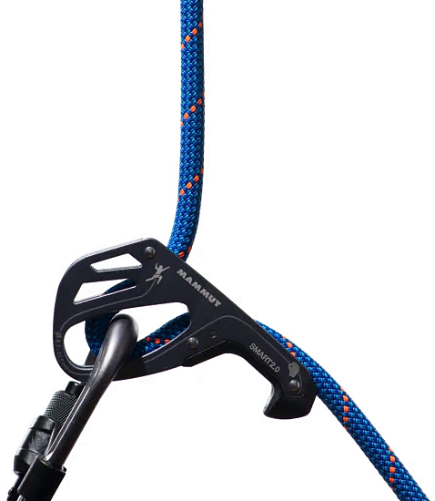 Верёвка Mammut Crag Dry 9,5мм/80м Blue/Ocean - Фото 2 большая