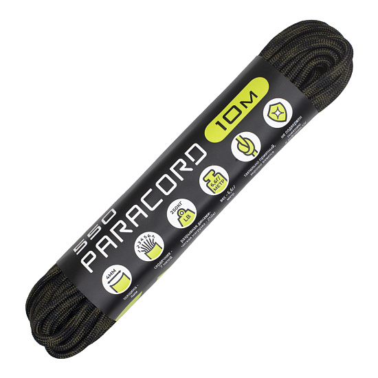 Паракорд Cord 550 10м Black Forest - Фото 3 большая
