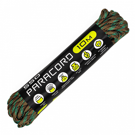 Паракорд Cord 550 10м Survival Camo - Фото 1 большая