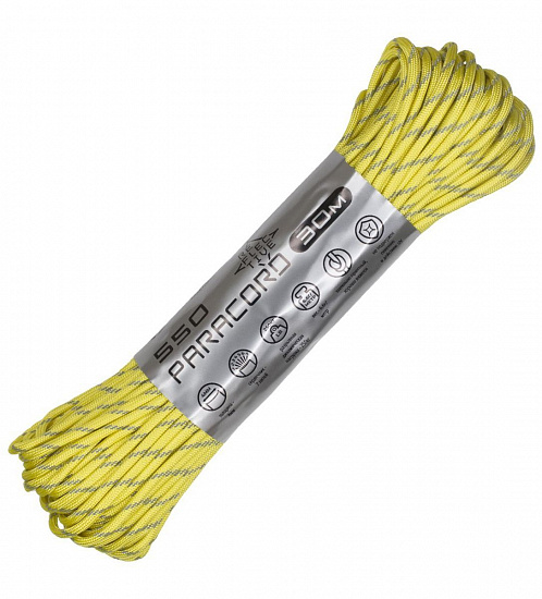 Паракорд Cord 550 30м световозвращающий Lemon - Фото 1 большая