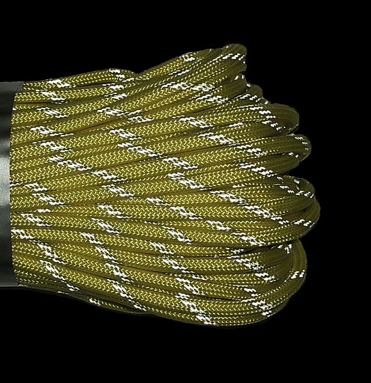 Паракорд Cord 550 30м световозвращающий Lemon - Фото 4 большая