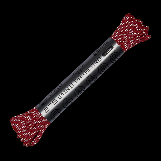 Паракорд Cord 275 Мини 10м световозвращающий Neon pink - Фото 2 большая