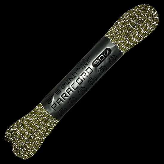 Паракорд Cord 275 Мини 30м световозвращающий Neon yellow - Фото 2 большая