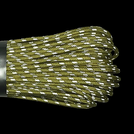 Паракорд Cord 275 Мини 30м световозвращающий Neon yellow - Фото 4 большая