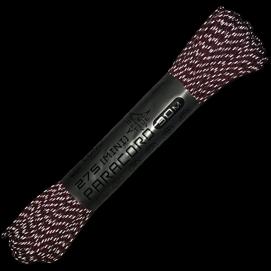 Паракорд Cord 275 Мини 30м световозвращающий Red - Фото 2 большая