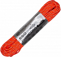 Паракорд Cord 550 30м световозвращающий Neon orange