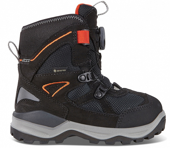 Ботинки детские Ecco Snow Mountain Black - Фото 3 большая
