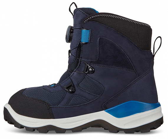 Ботинки детские Ecco Snow Mountain Black/Blue - Фото 4 большая
