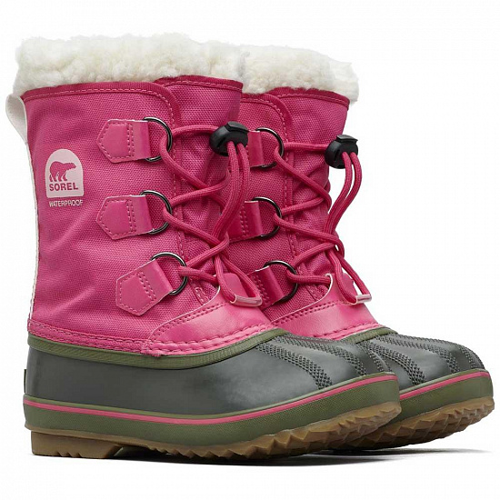 Ботинки детские Sorel Yoot Pac Nylon Ultra Pink/Alpшту Tundra - Фото 2 большая