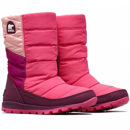Ботинки детские Sorel Whitney Mid Rosewater/Ultra Pink - Фото 2 большая