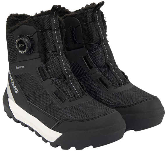 Ботинки детские Viking Expower Warm Gtx Boa Black - Фото 4 большая