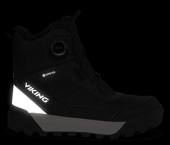 Ботинки детские Viking Expower Warm Gtx Boa Black - Фото 6 большая