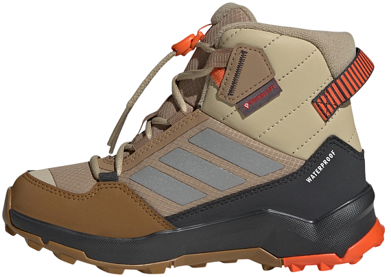 Ботинки детские Adidas Terrex Ax4R Cw+ Mid Cardbo/Msilve/Seimor - Фото 3 большая