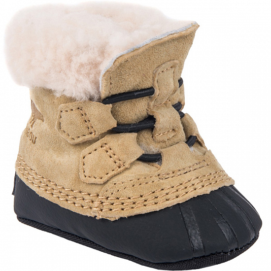 Ботинки детские Sorel Caribootie Curry/Black - Фото 2 большая