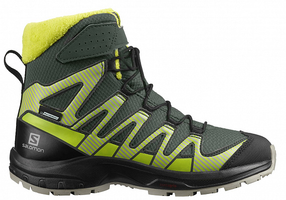 Ботинки детские Salomon XA Pro V8 Winter CSWP Urban Chic/Black/Evening Primrose - Фото 1 большая