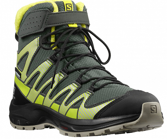 Ботинки детские Salomon XA Pro V8 Winter CSWP Urban Chic/Black/Evening Primrose - Фото 3 большая