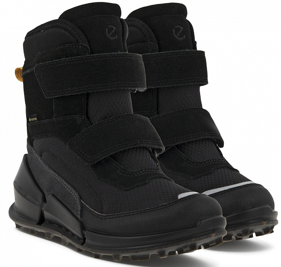 Ботинки детские Ecco Biom K2 Black/Grey - Фото 4 большая