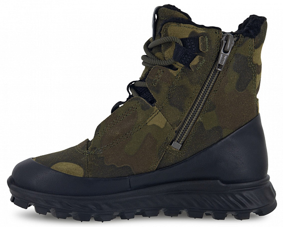Ботинки детские Ecco Exostrike Black/Camo - Фото 3 большая