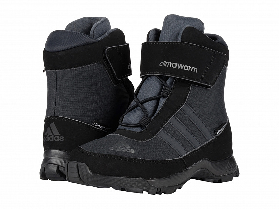 Ботинки детские Adidas CW Adisnow CF CP K Black/Dark Grey/Night Met - Фото 2 большая