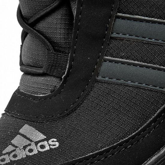 Ботинки детские Adidas CW Adisnow CF CP K Black/Dark Grey/Night Met - Фото 3 большая
