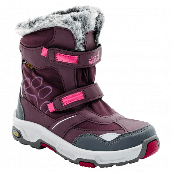 Сапоги детские Jack Wolfskin Girls Snow Flake Texapore Dark Berry - Фото 4 большая