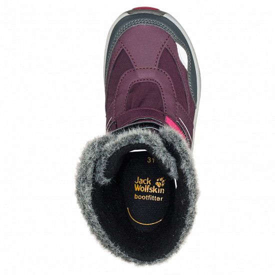 Сапоги детские Jack Wolfskin Girls Snow Flake Texapore Dark Berry - Фото 6 большая