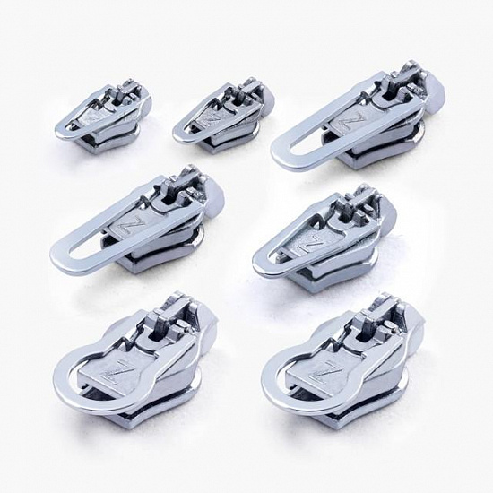 Набор бегунков для молнии ZlideOn 2022 Large Multipack Silver (7 шт) - Фото 9 большая