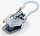 Бегунок для молнии ZlideOn 2022 Narrow Zipper XL Silver - Фото 3 малая