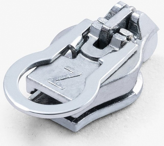Бегунок для молнии ZlideOn 2022 Narrow Zipper XL Silver - Фото 4 большая