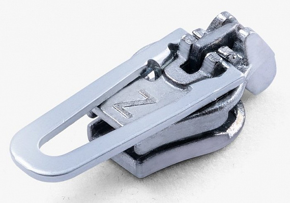 Бегунок для молнии ZlideOn 2022 Narrow Zipper L Silver - Фото 3 большая