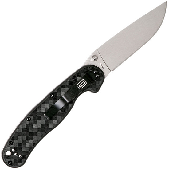 Нож Ontario Rat 1 клинок AUS8 Black - Фото 2 большая