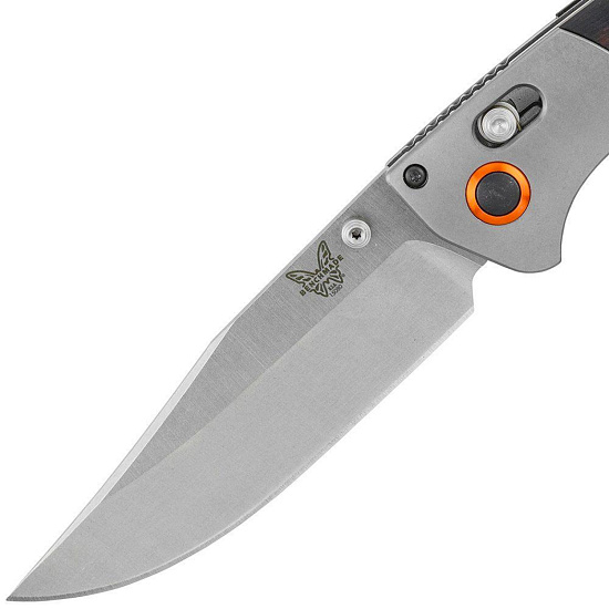 Нож Benchmade Crooked River Dark Brown Wood/Satin - Фото 3 большая