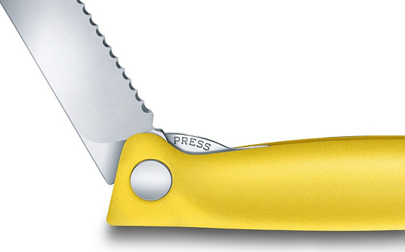 Нож бытовой Victorinox складной / серрейтор Yellow - Фото 3 большая